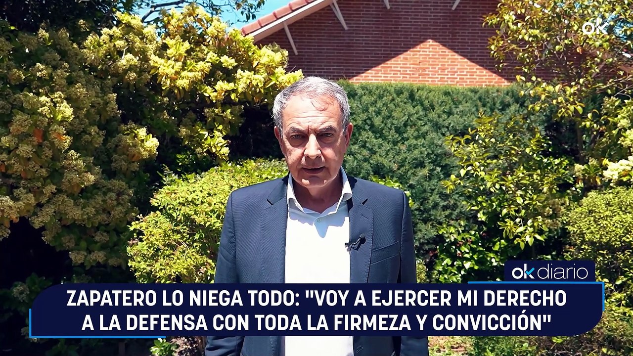 Zapatero lo niega todo: "Voy a ejercer mi derecho a la defensa con toda la firmeza y convicción"