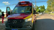 Adolescente fica ferido em acidente entre carro e scooter elétrica no Centro de Cascavel