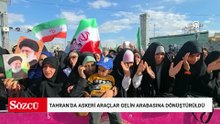 Tahran’da askeri araçlar gelin arabasına dönüştürüldü