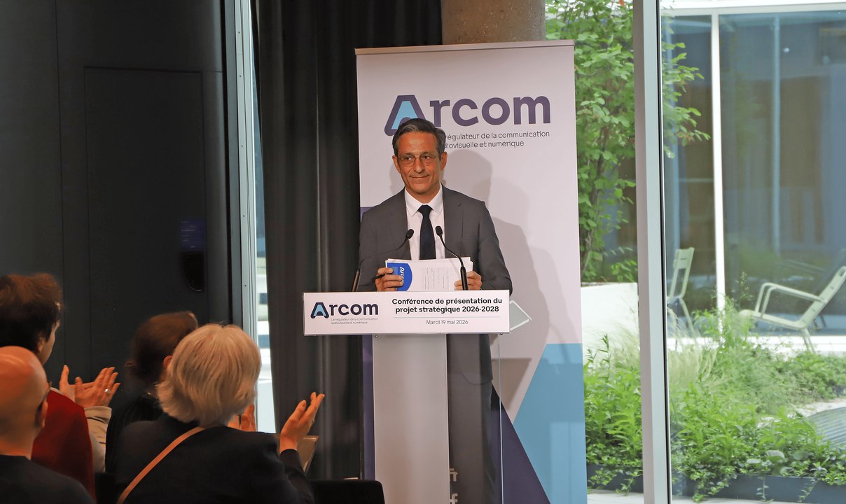 Présentation du projet stratégique 2026-2028 de l'Arcom : discours du président, Martin Ajdari