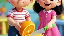 👉 "Orange Fruit for Kids 🍊 | Learn Orange Name & Colour | Fruits Learning Shorts"