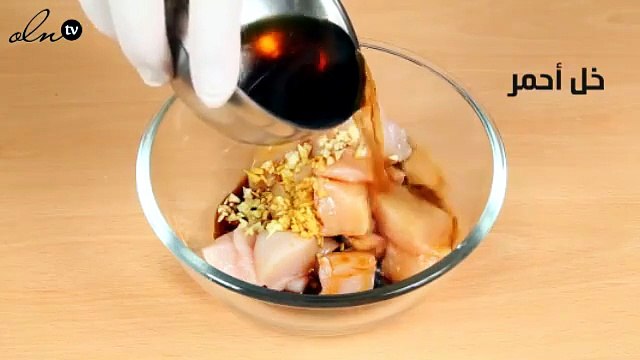 طريقة عمل أسياخ الدجاج التايلندية