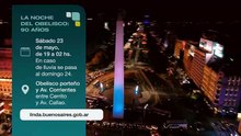 La noche del Obelisco: la Ciudad celebra los 90 años de uno de sus principales íconos