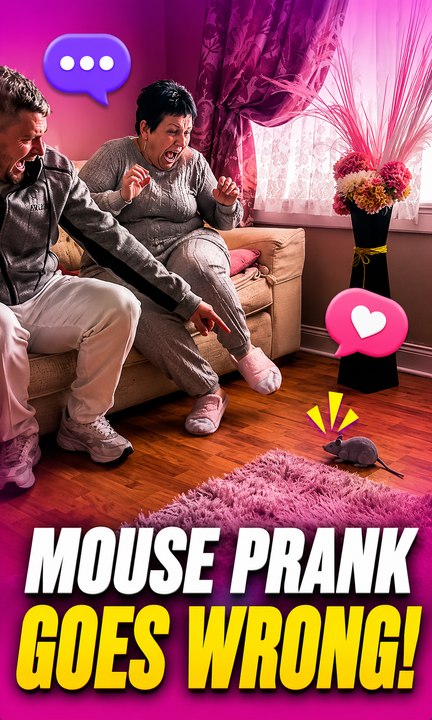 Irish Mom Gets Spooked by Fake Mouse Prank