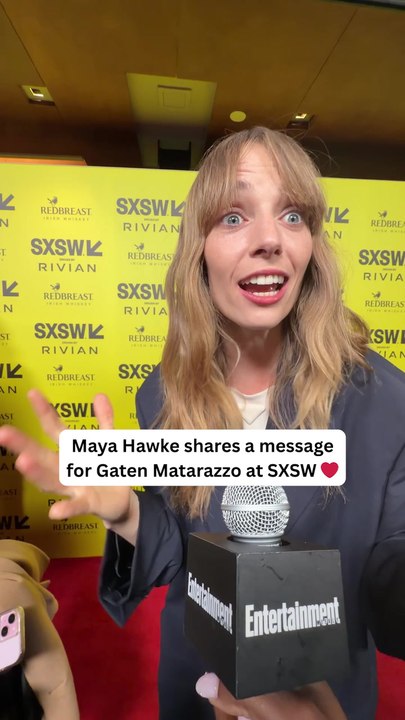 Maya Hawke Shares a Message for Gaten Matarazzo at SXSW