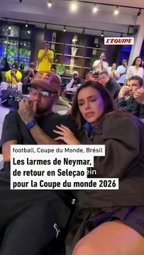 Les larmes de Neymar, de retour en Seleçao pour la Coupe du monde - Foot - Coupe du monde - Brésil
