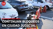 Colectivos mantienen cerrada zona de Ciudad Judicial en CdMx