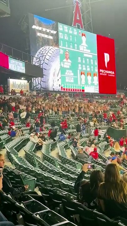 Ahora es como en el futbol, esta es la nueva celebración de los fanaticos en la MLB