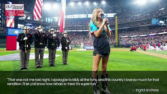 Ingrid Andress Apologizes for Drunk National Anthem Performance, Says She's Going to Rehab | THR News Video [Full Movie]