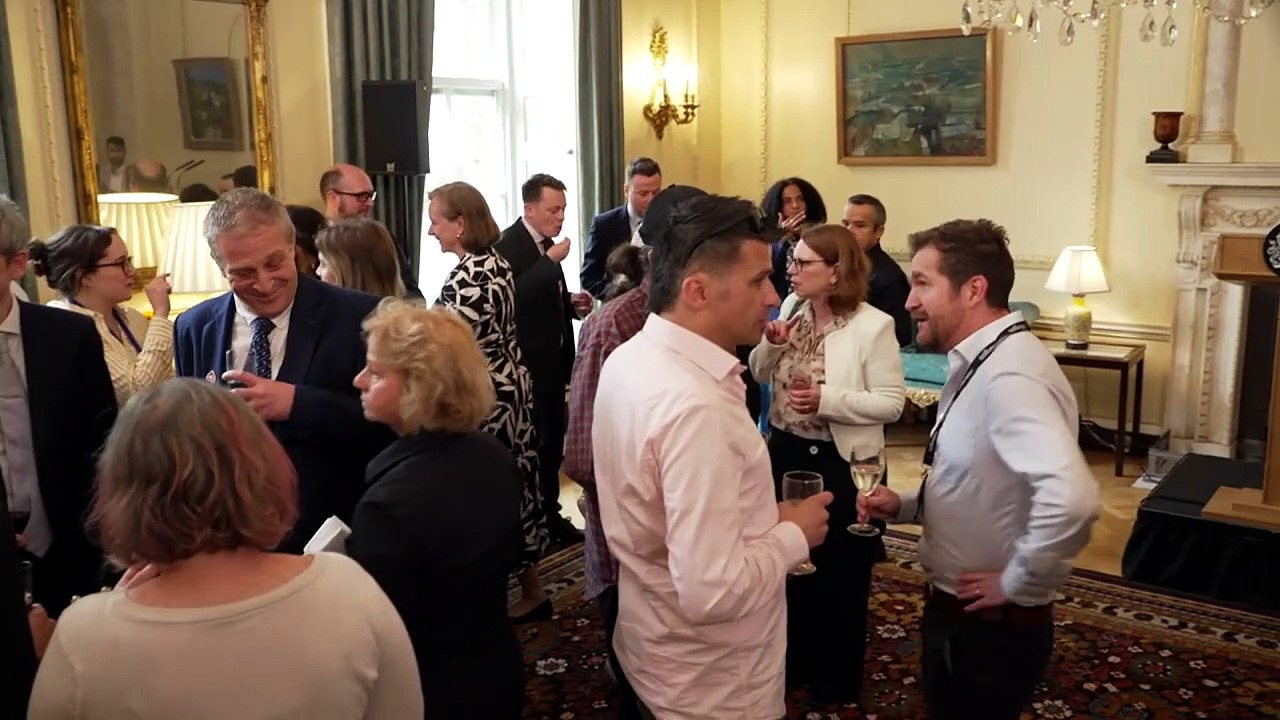 Angela Rayner attends reception at 10 Downing Street