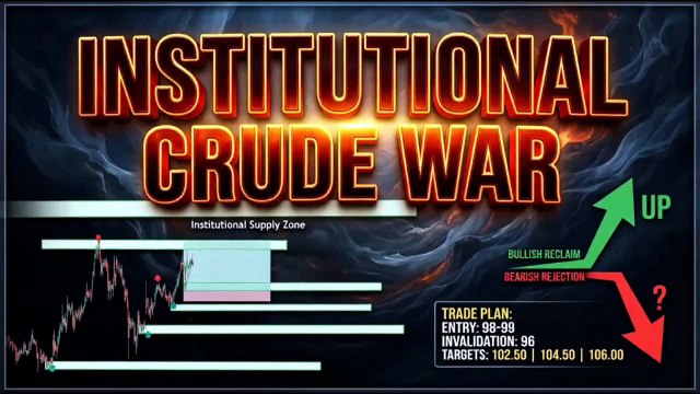 INSTITUTIONAL CRUDE WAR: WTI Market Analysis (SMC)