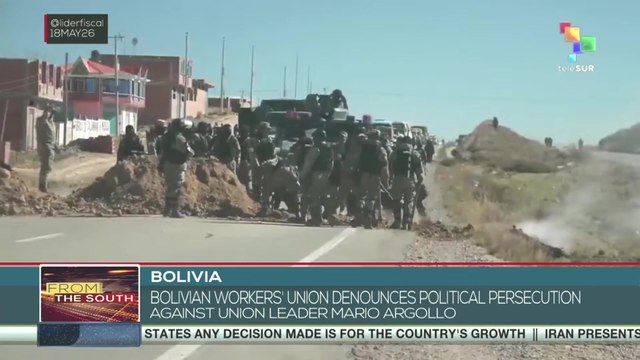 Bolivian Workers' Union denounces political persecution against union leader Mario Argollo