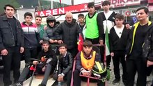 Hurda malzemelerden yaptıkları araçlarla yokuş aşağı yarıştılar | Ajansspor | IHA