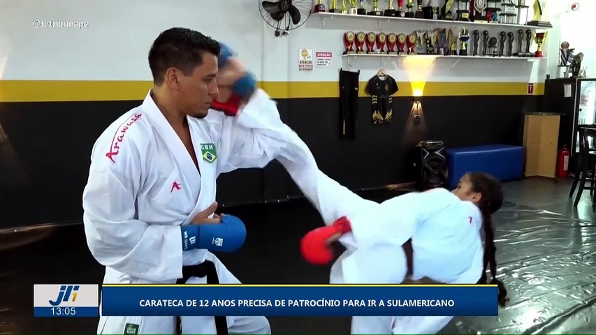 Carateca de 12 anos precisa de patrocínio para ir a Sulamericano
