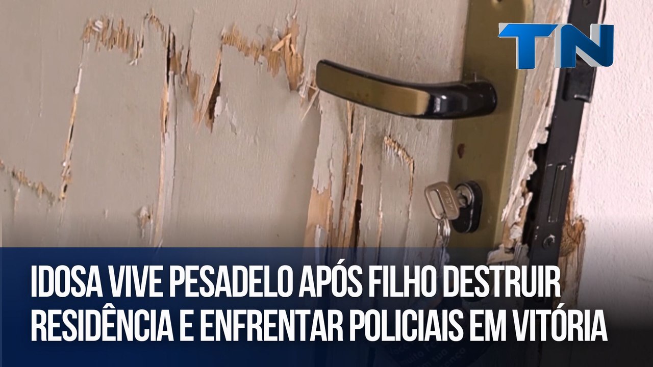 Idosa vive pesadelo após filho destruir residência e enfrentar policiais em Vitória