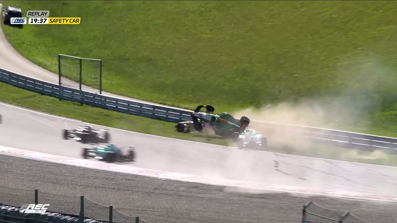 Formula Regional European Championship 2026 Spielberg Race 2 Restart Big Crash