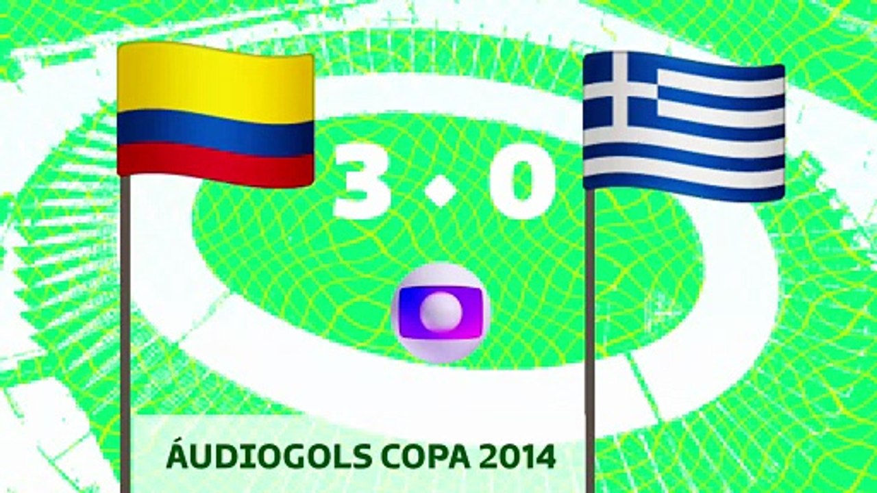 Áudiogols | Colômbia 3x0 Grécia (Globo 2014)