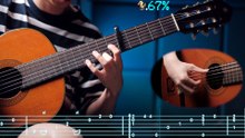 Gundam Freesia Fingerstyle: LV1 vs LV4 Challenge(TAB)