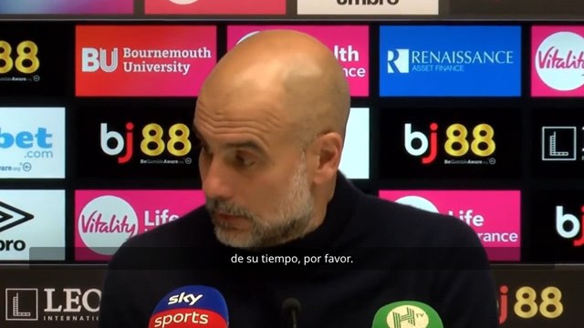 Guardiola rueda de prensa tras perder la Premier