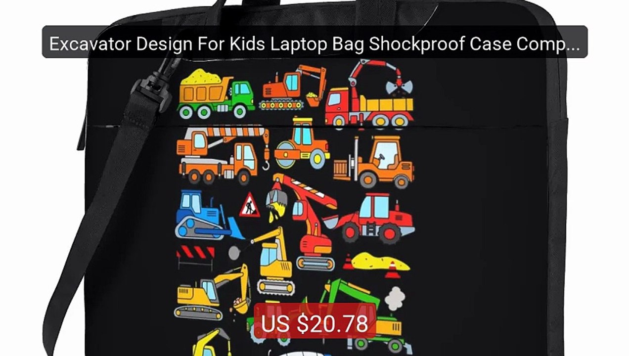 Excavator Design For Kids Laptop Bag Shockproof Case Computer... -- Amazing Value 2026 | Must Have!