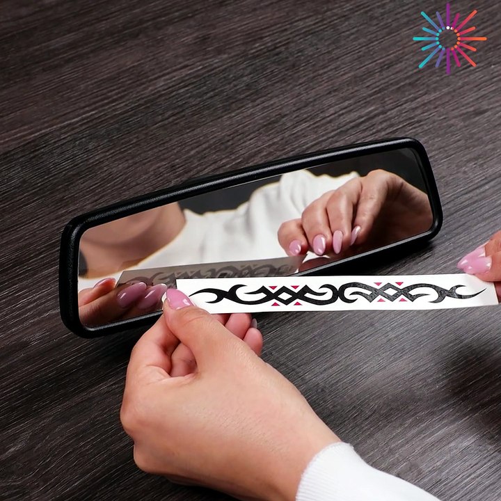 Personalize your car mirror with this idea! 💯