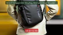 14-inch Compact EDC Sling Bag, Minimalist Chest Shoulder Ba... -- Top Pick 2026 | Unbeatable Price!