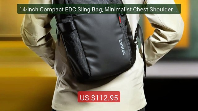 14-inch Compact EDC Sling Bag, Minimalist Chest Shoulder Ba... Top Pick 2026 | Unbeatable Price!