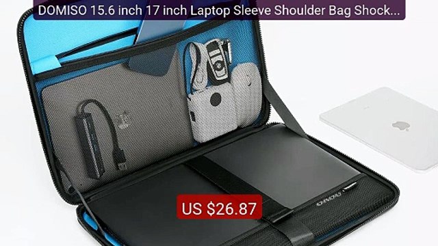 DOMISO 15.6 inch 17 inch Laptop Sleeve Shoulder Bag Shockproof... Best Buy 2026 | Great Quality!