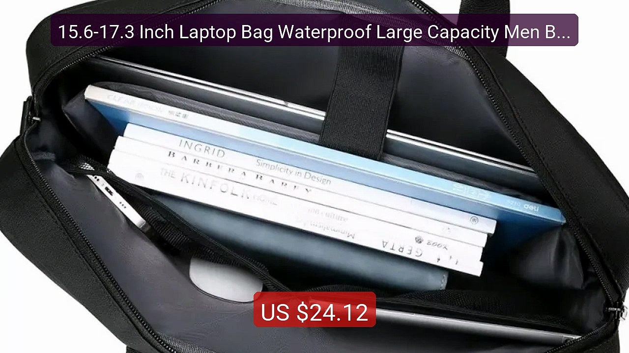 15.6-17.3 Inch Laptop Bag Waterproof Large Capacity Men Bri... -- Top Pick 2026 | Unbeatable Price!
