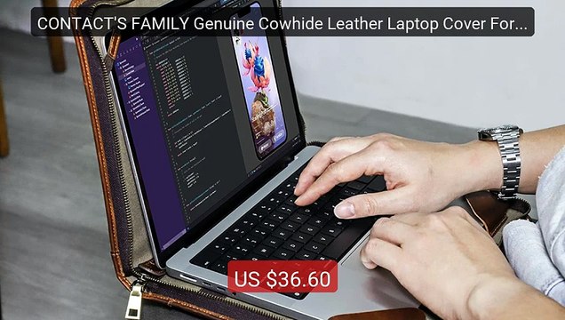 CONTACT'S FAMILY Genuine Cowhide Leather Laptop Cover For Mac... Amazing Value 2026 | Must Have!