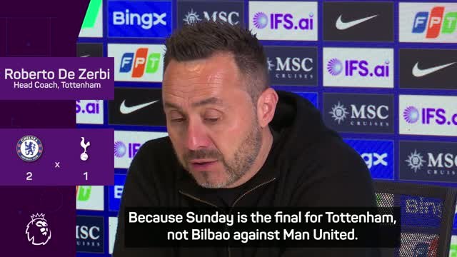 Spurs' final game of the season is bigger than Europa League final - De Zerbi