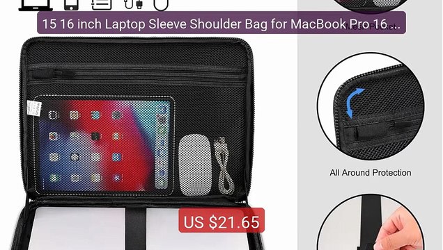15 16 inch Laptop Sleeve Shoulder Bag for MacBook Pro 16 HP De... Best Buy 2026 | Great Quality!