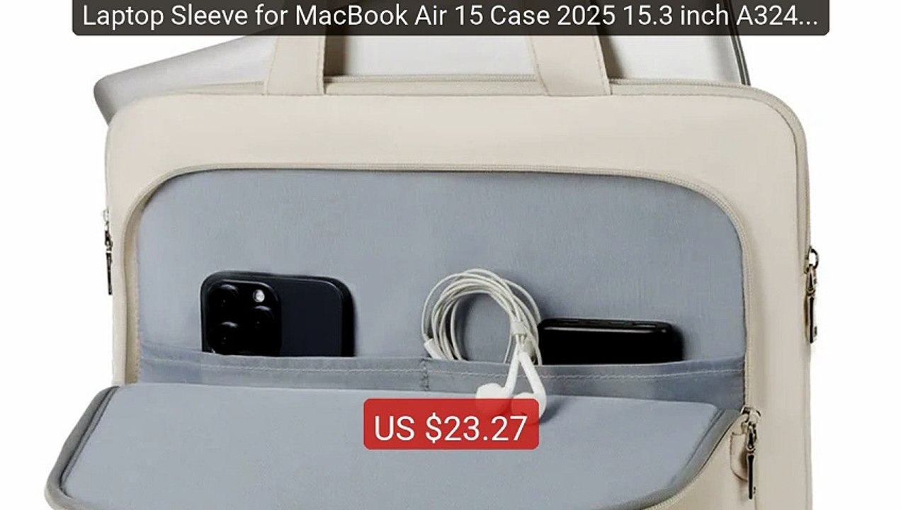Laptop Sleeve for MacBook Air 15 Case 2025 15.3 inch A3241 Ba... -- Amazing Value 2026 | Must Have!