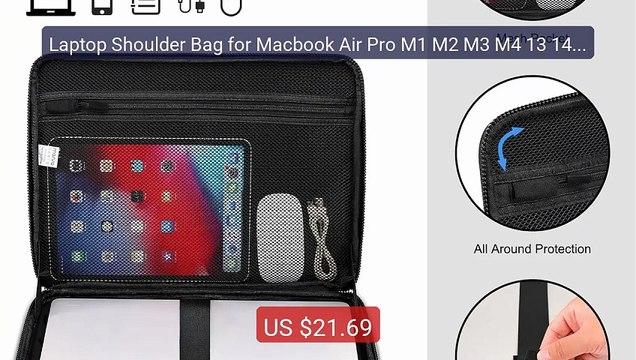 Laptop Shoulder Bag for Macbook Air Pro M1 M2 M3 M4 13 14 1... Top Pick 2026 | Unbeatable Price!