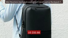 Men Business backpack waterproof travel Laptop Backpack fashio... -- Best Buy 2026 | Great Quality!