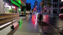 Rain‑Soaked Night Streets of Toronto | Real Canadian City Atmosphere