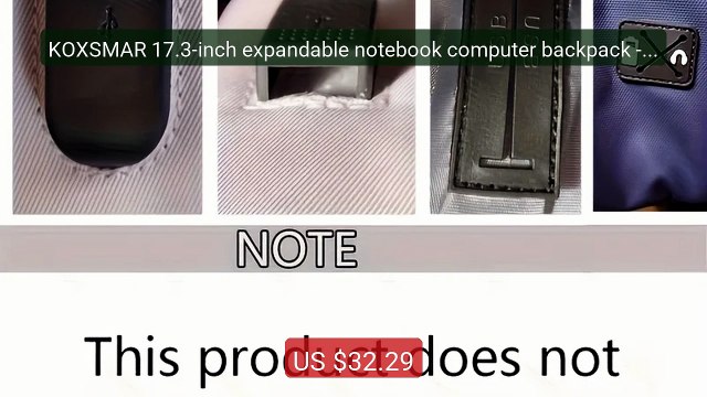 KOXSMAR 17.3-inch expandable notebook computer backpack - dur... Amazing Value 2026 | Must Have!