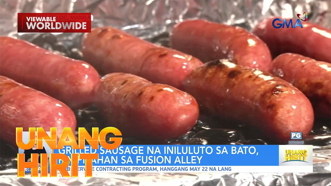 Trending sausage sa bato, niluluto gamit ang bato?! | Unang Hirit