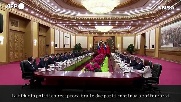 Xi a Putin: Cina e Russia hanno costantemente rafforzato fiducia politica reciproca
