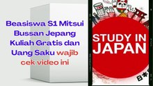 Beasiswa S1 Mitsui Bussan Jepang  Kuliah Gratis dan Uang Saku calon penerima wajib tau