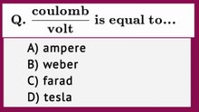 coulomb/volt is equal to _ coulomb per volt is equal to _ C/V is equal to