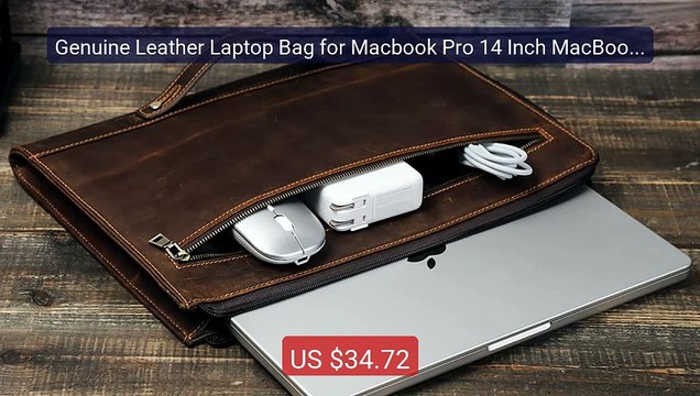 Genuine Leather Laptop Bag for Macbook Pro 14 Inch MacBook Air m1 ... Best Deal 2026 | Shop Now!