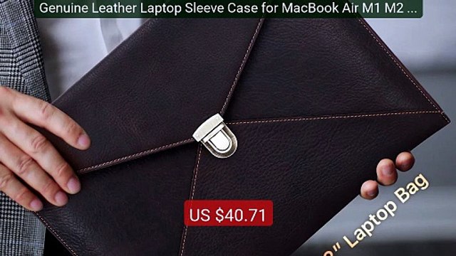 Genuine Leather Laptop Sleeve Case for MacBook Air M1 M2 M3 M... Amazing Value 2026 | Must Have!