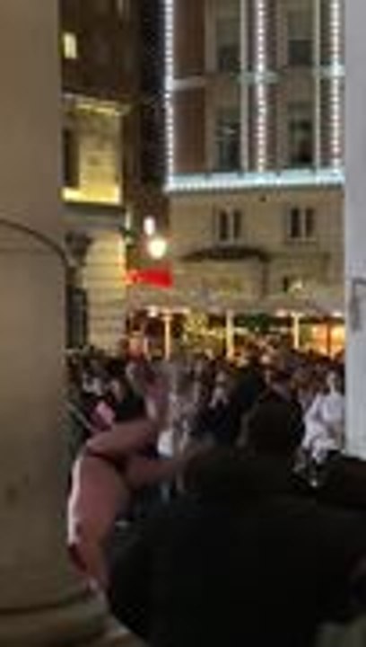 Man Loses Balance Midway While Walking on Rope and Falls