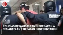 Policías ingresan a FES Acatlán y desatan confrontación