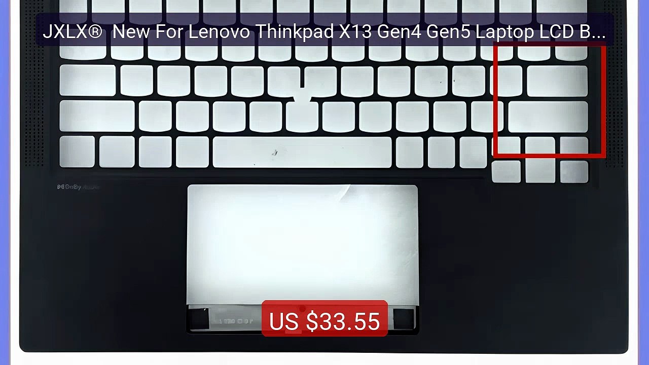 JXLX®  New For Lenovo Thinkpad X13 Gen4 Gen5 Laptop LCD Back C... -- Hot Deal 2026 | Limited Offer!