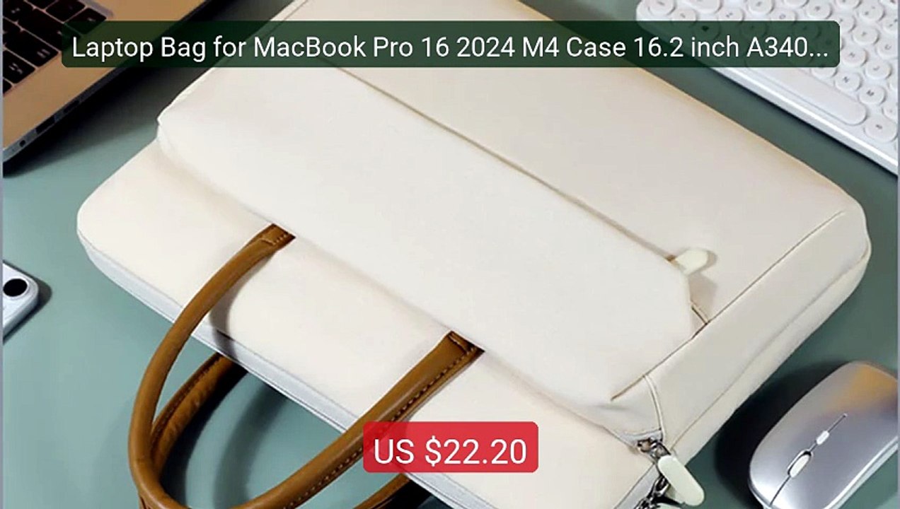 Laptop Bag for MacBook Pro 16 2024 M4 Case 16.2 inch A3403 Sl... -- Amazing Value 2026 | Must Have!