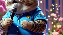 Rockstar Cat Stuns the Crowd! 🎤🐾✨