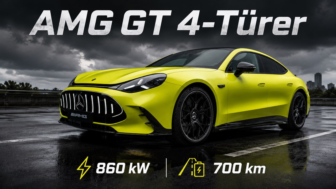 Mercedes-AMG GT 4-Türer Sunny lime magno: Luxus, Sound und AMG-Power
