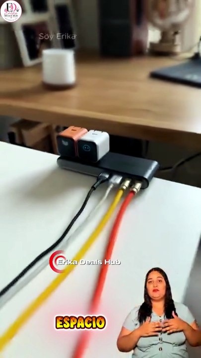 Estación de Carga para Escritorio con Abrazadera | Puertos USB-C y AC